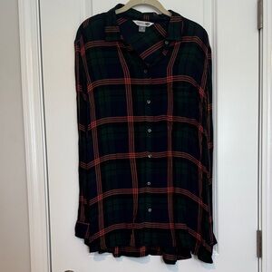 Old Navy Plaid Flannel Button-Down Shirt